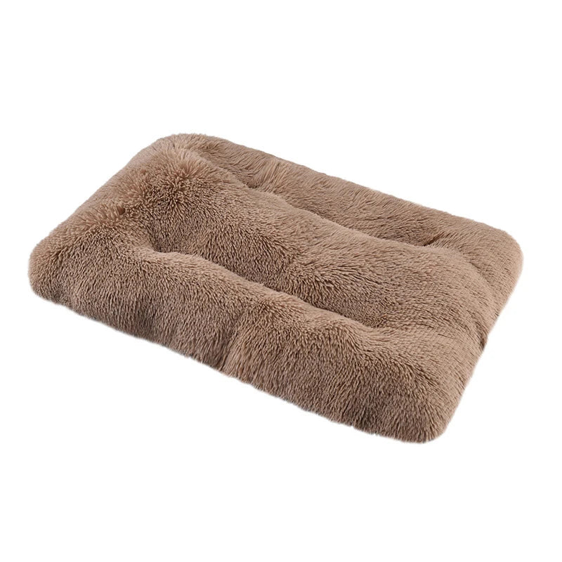 Benepaw  Fluffy Calming Dog Bed Washable Pet Mat Waterproof Anti-Slip Anti-Anxiety Pet Kennel for Large Medium Small Puppy Cats