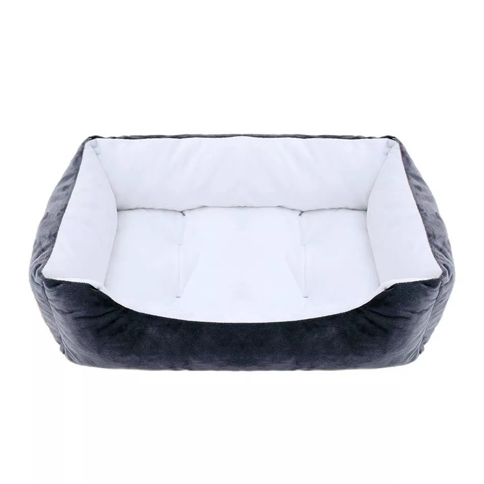 Bed for Dog Cat Pet Square Plush Kennel Medium Small Dog Sofa Bed Cushion Pet Calming Dog Bed House Pet Supplies Winter