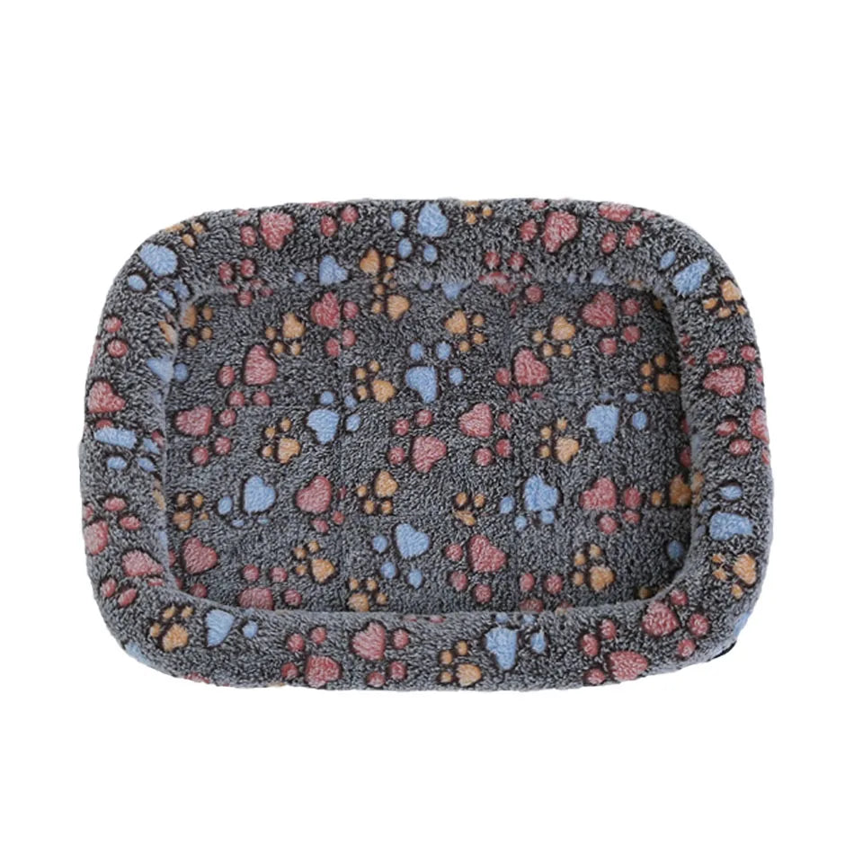 Soft Plush Square Dog Bed Mat Beds for Dogs Cat Small Medium Large Pet Sleep Calming Pad Cat Dog Bed Cushion Pet Supplies
