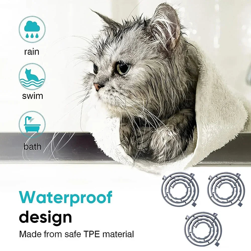 Pet Calming Collar for Cats Effective Relief Reduce Anxiety Stress Pheromones Relaxing Breakaway Collar for Kittens Puppies Dogs
