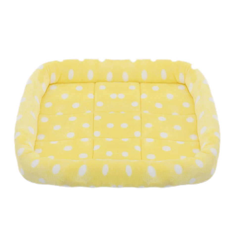 Soft Plush Square Dog Bed Mat Beds for Dogs Cat Small Medium Large Pet Sleep Calming Pad Cat Dog Bed Cushion Pet Supplies