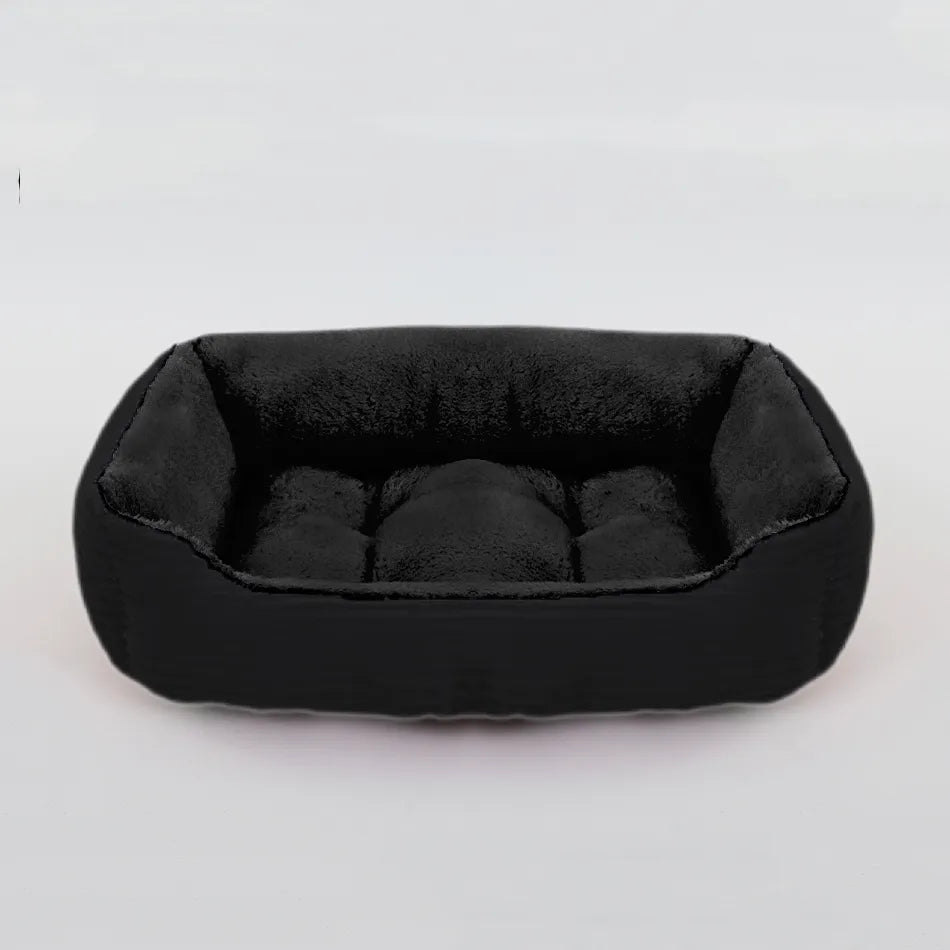 Bed for Dog Cat Pet Square Plush Kennel Medium Small Dog Sofa Bed Cushion Pet Calming Dog Bed House Pet Supplies Winter
