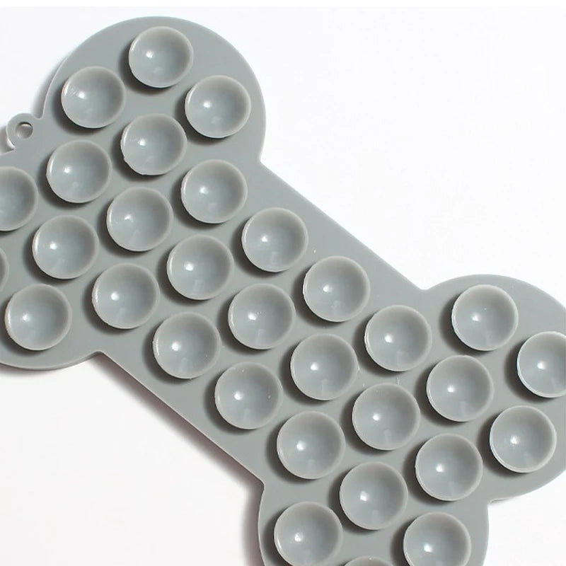 1PC Dog Slow Food Pad Bone Silicone Pet Licking Pad Pet Placemat Cat Slow Feeding Mat Dog Lick Mats Silicone