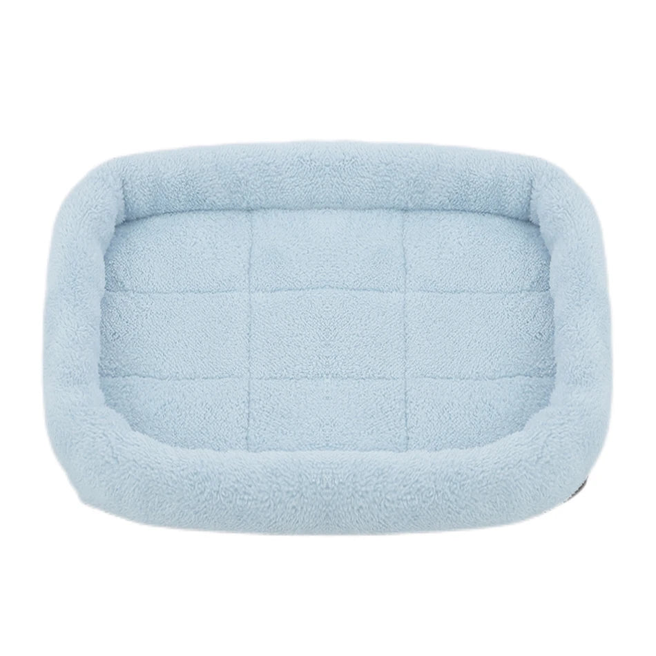 Soft Plush Square Dog Bed Mat Beds for Dogs Cat Small Medium Large Pet Sleep Calming Pad Cat Dog Bed Cushion Pet Supplies