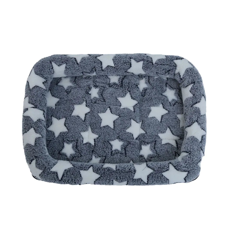 Soft Plush Square Dog Bed Mat Beds for Dogs Cat Small Medium Large Pet Sleep Calming Pad Cat Dog Bed Cushion Pet Supplies