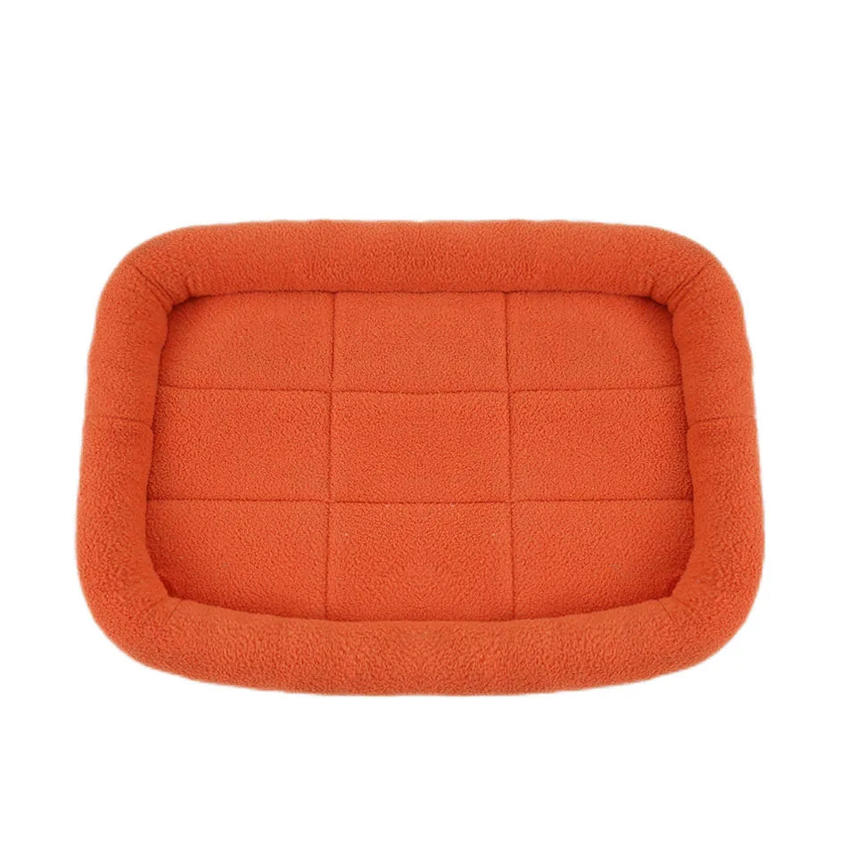 Soft Plush Square Dog Bed Mat Beds for Dogs Cat Small Medium Large Pet Sleep Calming Pad Cat Dog Bed Cushion Pet Supplies