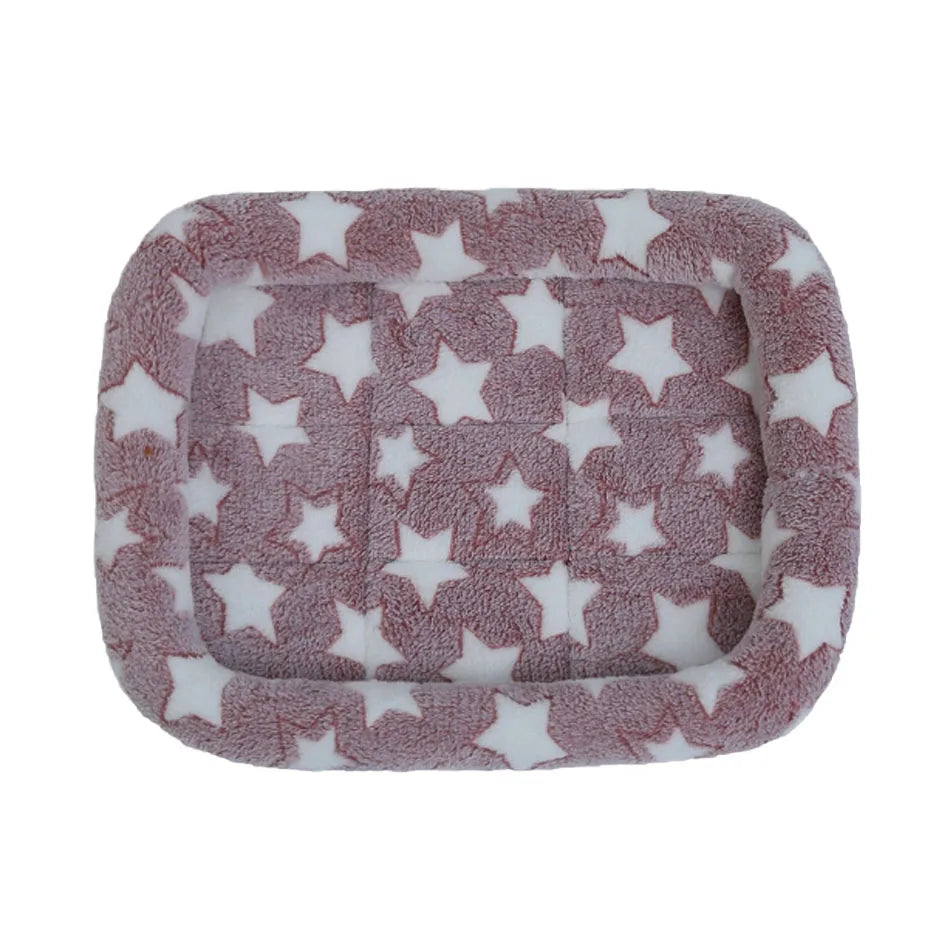Soft Plush Square Dog Bed Mat Beds for Dogs Cat Small Medium Large Pet Sleep Calming Pad Cat Dog Bed Cushion Pet Supplies