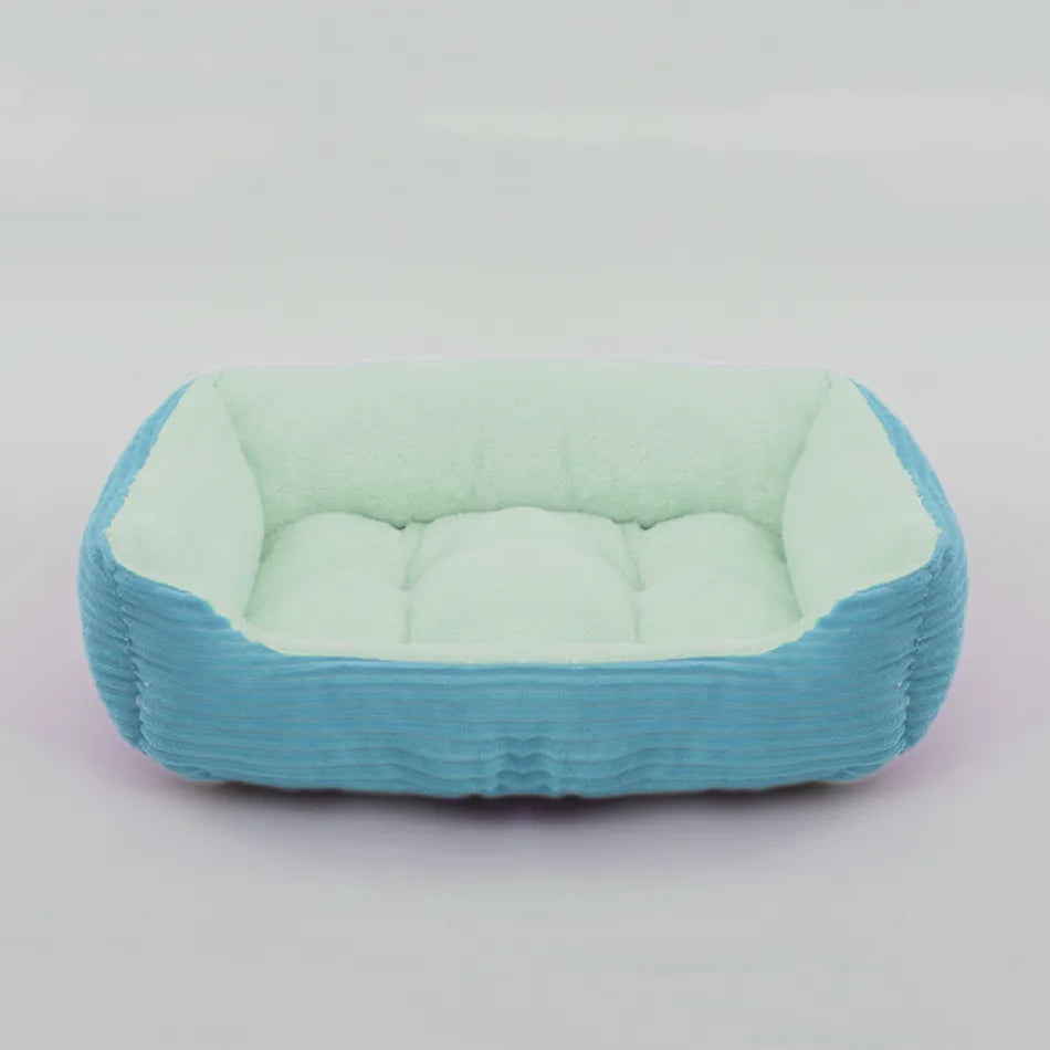 Bed for Dog Cat Pet Square Plush Kennel Medium Small Dog Sofa Bed Cushion Pet Calming Dog Bed House Pet Supplies Winter