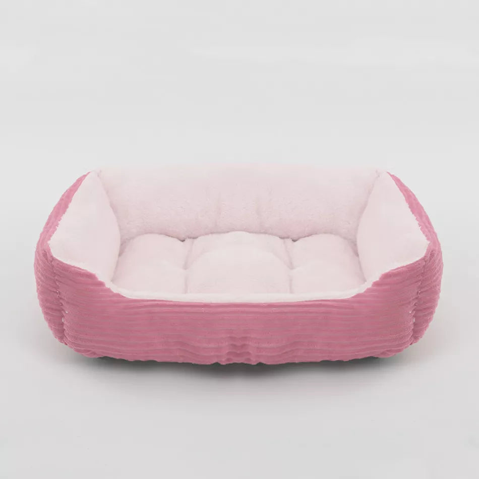 Bed for Dog Cat Pet Square Plush Kennel Medium Small Dog Sofa Bed Cushion Pet Calming Dog Bed House Pet Supplies Winter